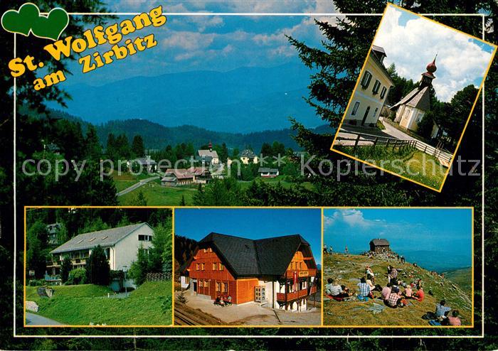 Sankt Wolfgang-Kienberg Alpengasthof Sabathyhuette Zirbitz mit Schutzhaus Kapell