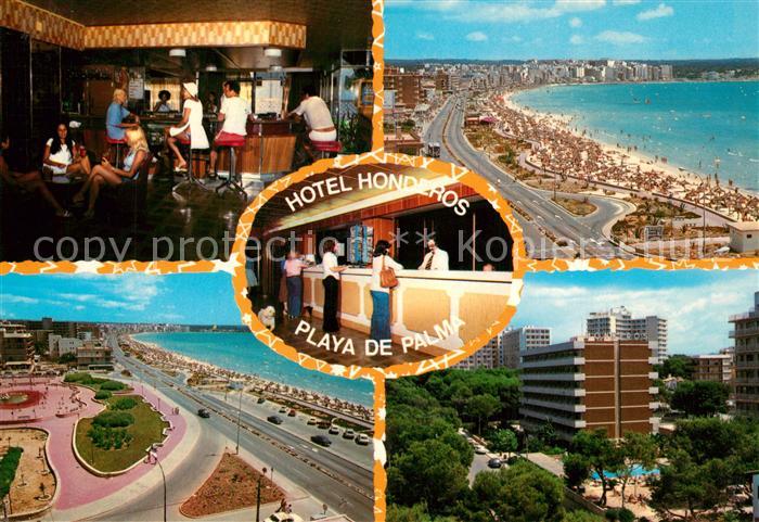 Playa de Palma Mallorca Hotel Honderos Bar Restaurant Strand Kuestenpanorama Fli