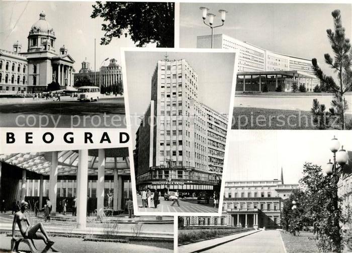 Beograd Belgrad Teilansichten Innenstadt Gebaeude