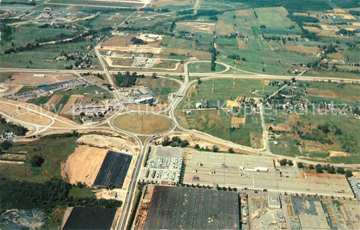 Autobahn New York State Thruway Aerial View Syracuse Interchange