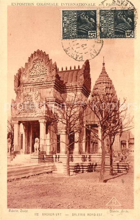 Exposition Coloniale Paris 1931 Angkor-Vat Galerie Nord-Est