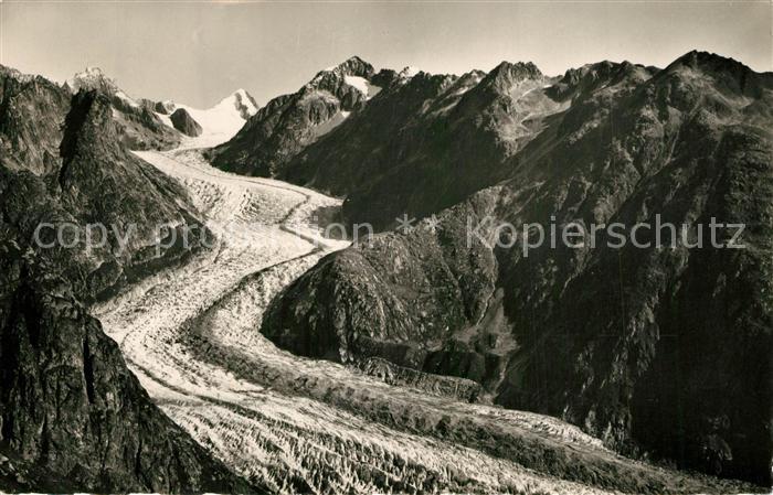 Gletscher Fieschergletscher Finsteraar Rothorn Ob