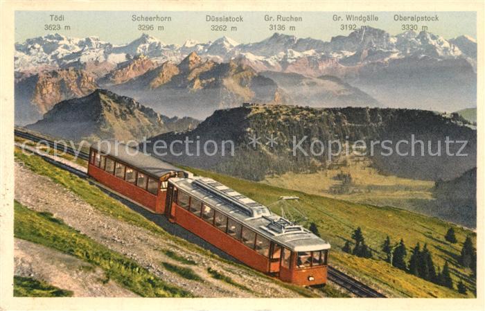 Zahnradbahn Rigi-Kulm Rigi-Scheidegg Glarner- und Urneralpen