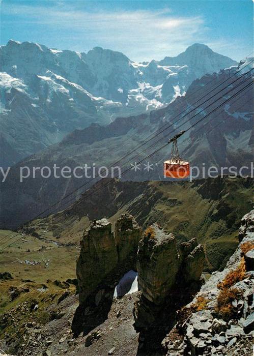 Seilbahn Schilthorn Muerren Birg Mittaghorn Grosshorn Breithorn