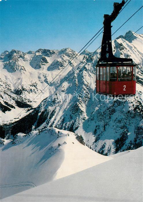 Seilbahn Walmendingerhorn Mittelberg Kleines Walsertal Zwoelferkopf