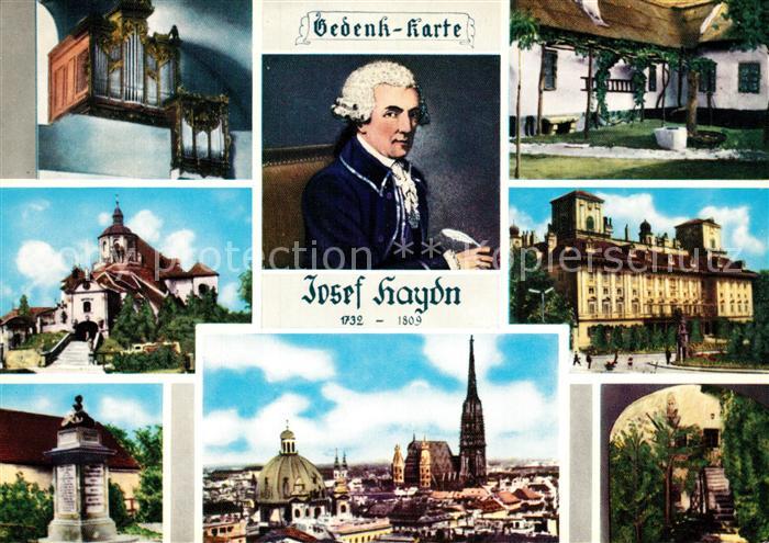 Haydn Joseph Gedenkkarte Geburtshaus Ruhestaette Schloss Esterhazy