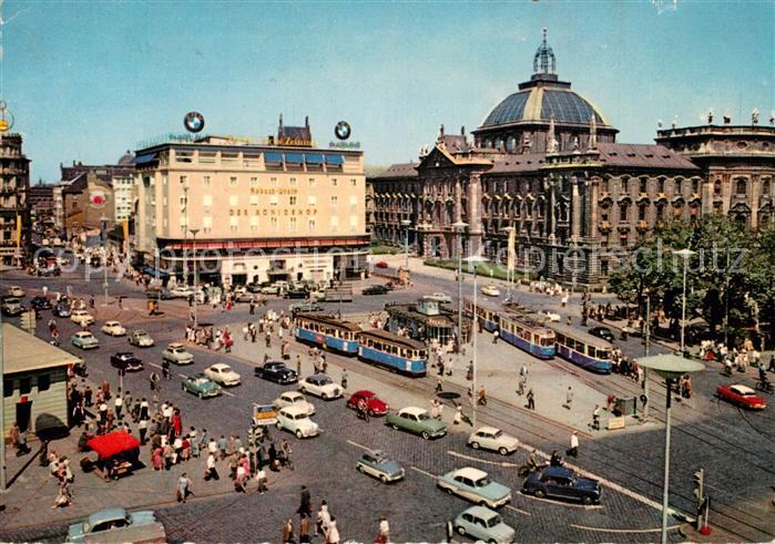 Strassenbahn München Stachus Justizpalast