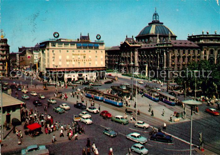Strassenbahn Muenchen Stachus Justizpalast