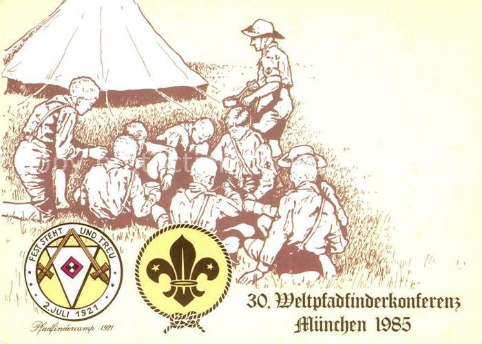 Pfadfinder 30. Weltpfadfinderkonferenz Muenchen Pfadfindercamp 1921