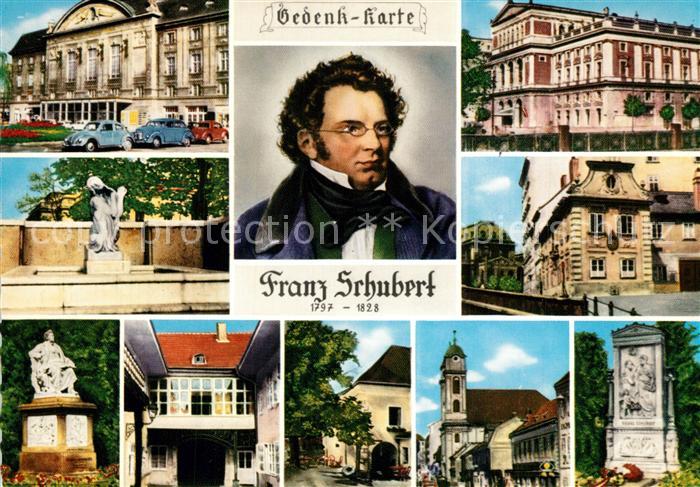 Schubert Franz Gedenkkarte Konzerthaus Musikvereinshaus Dreim?derlhaus