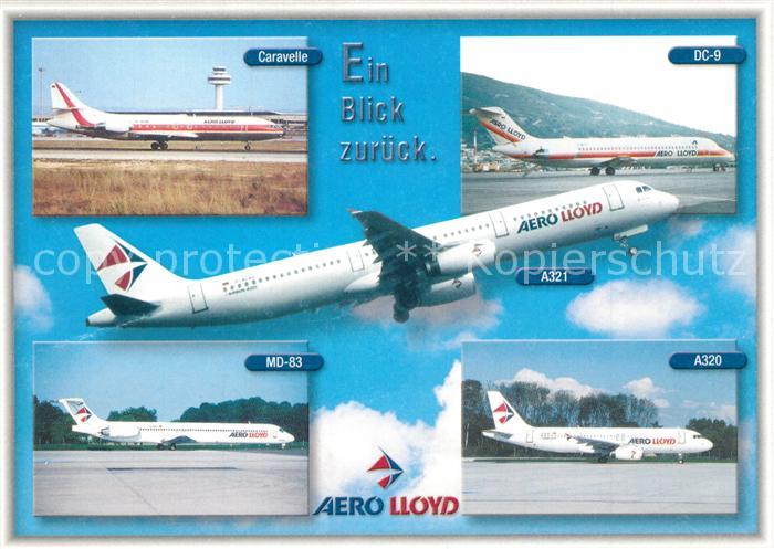 Flugzeuge Zivil Aero Lloyd Caravelle DC-9 A320 MD-83 A321