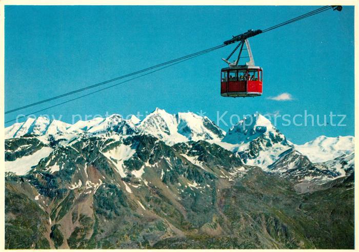 Seilbahn St. Moritz Corviglia Piz Nair Bernina Gruppe