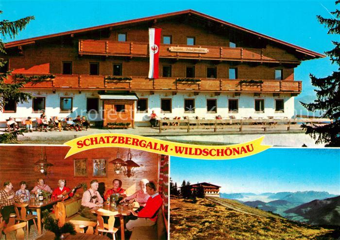 Thierbach Wildschoenau Gasthof Schatzbergalm Gaststube Panorama