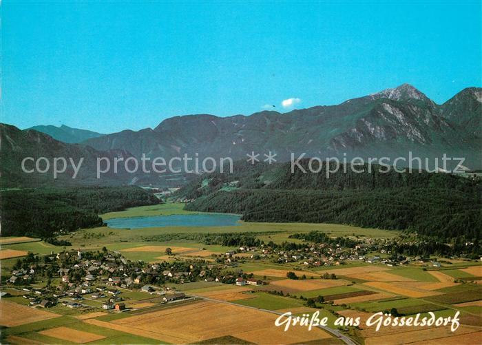 Goesselsdorf Kaernten Feriendorf mit Camping Goesselsdorfer See und Hochobir Fli
