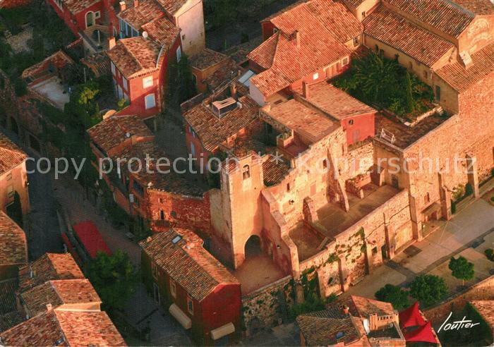 Roussillon Vaucluse Fliegeraufnahme