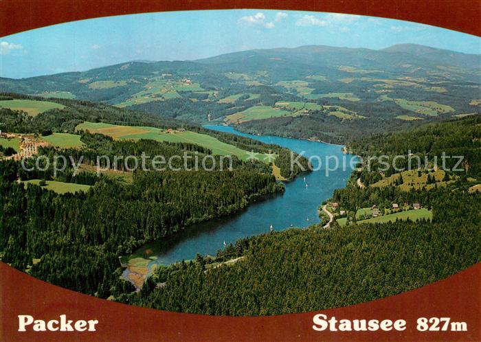 Hirschegg Steiermark Packer Stausee Fliegeraufnahme