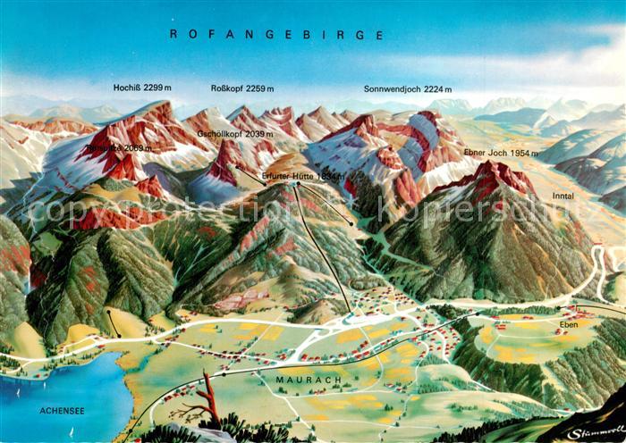 Maurach Achensee mit Rofangebirge aus der Vogelperspektive