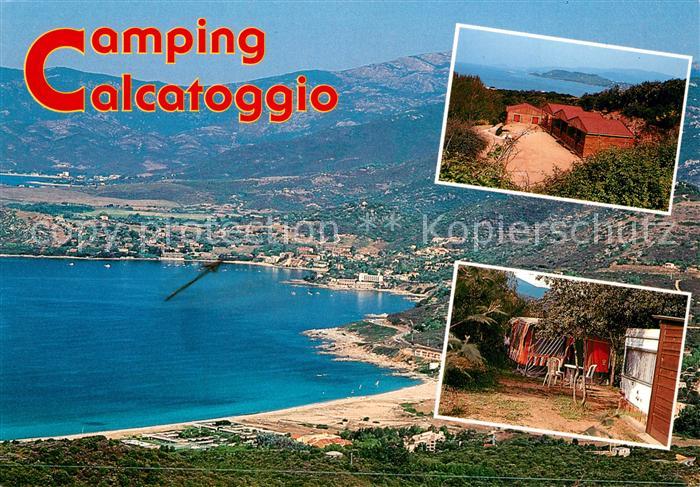 Calcatoggio Kuestenpanorama Strand Campingplatz Bungalows