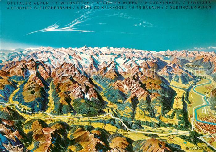 Innsbruck und Umgebung Alpenpanorama aus der Vogelperspektive