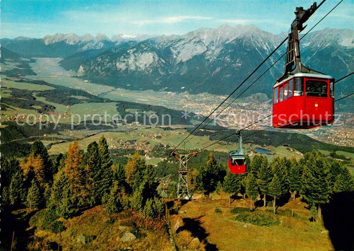 Patscherkofel Bergbahn Blick auf Igls Innsbruck Mutters und Natters Alpenpanoram