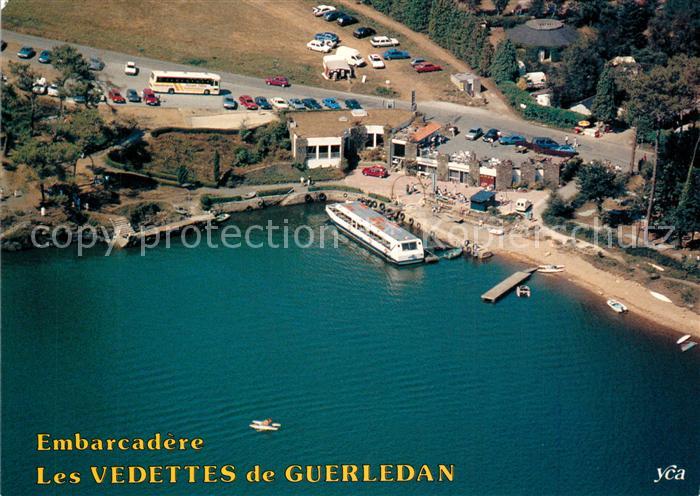 Guerledan Embarcadère Les Vedettes de Guerlédan Lac vue aérienne