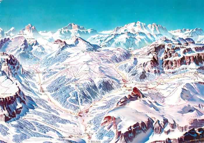Alta Badia Wintersportgebiete Dolomiten Corvara Colfosco La Villa San Cassiano P