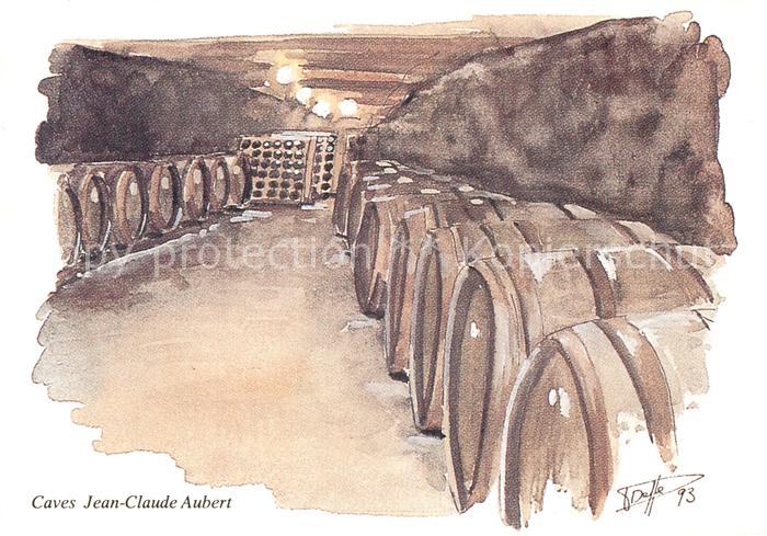 Vouvray Indre-et-Loire Caves Jean Claude Aubert Viticulteur Dessin Weinkeller Ku