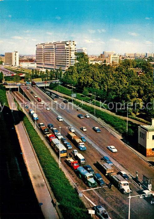 Rotterdam Toegangswegen Maastunnel gezien vanaf de Euromast