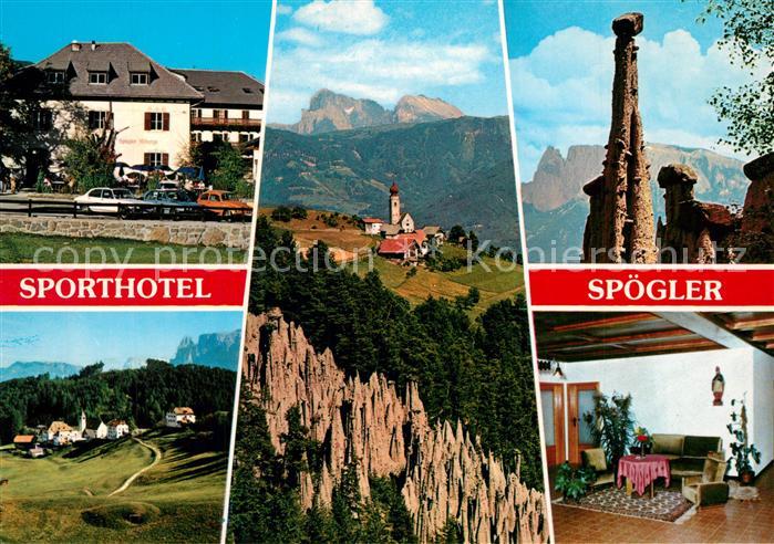 Lengmoos Ritten Sporthotel Spoegler Landschaftspanorama Dolomiten