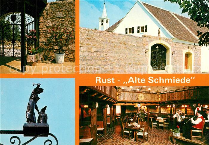 Rust Burgenland Heurigen Restaurant Alte Schmiede Tuerschild