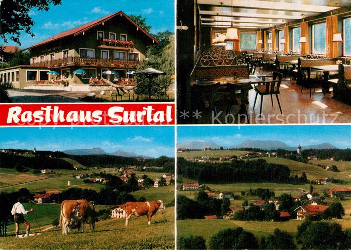 Teisendorf Oberbayern Gasthaus Pension Surtal Landschaftspanorama Viehweide Kueh
