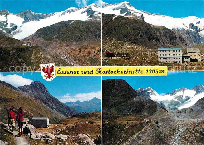 Praegraten Grossvenediger Essenerhuette Rostockerhuette Maurertal Gebirgspanoram