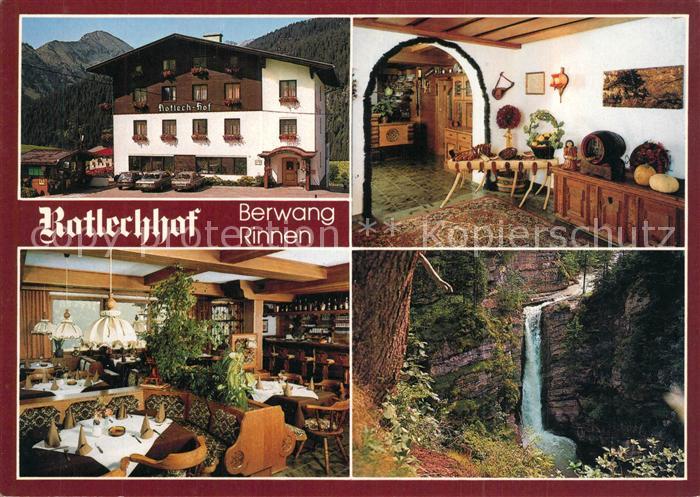 Rinnen Tirol Gasthof Sportpension Rotlechhof Restaurant Wasserfall