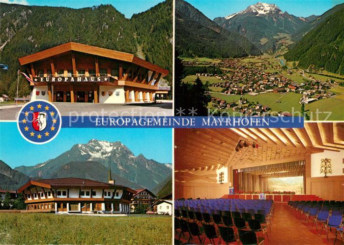 Mayrhofen Zillertal Offizielle Erinnerungskarte zur Einweihung des Kongresszentr