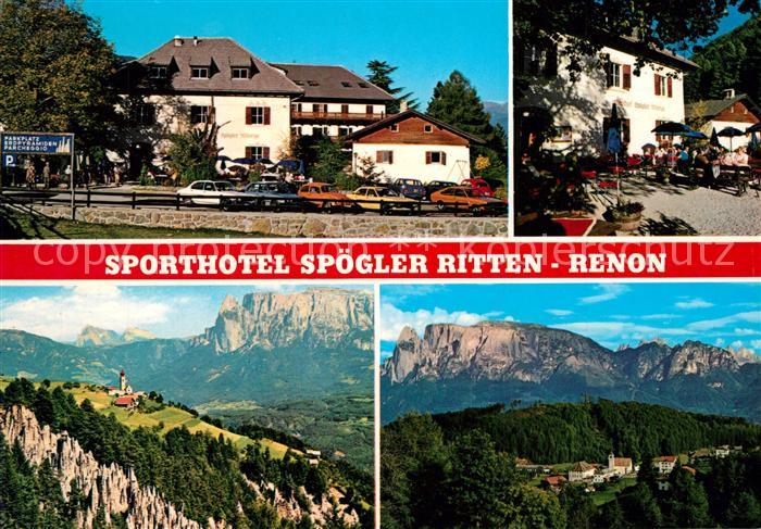 Lengmoos Ritten Sporthotel Spoegler Landschaftspanorama Dolomiten
