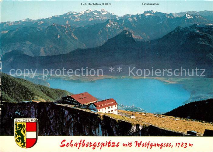 St Wolfgang Salzkammergut Schafbergspitze mit Wolfgangsee Hoher Dachstein Gosauk