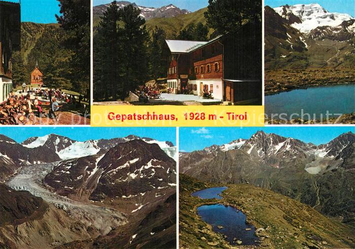 Gepatschhaus Weissseespitze Seelesee Gebirgspanorama Alpen