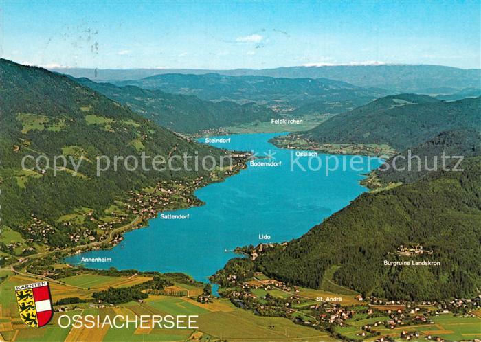 Ossiach Ossiachersee Fliegeraufnahme