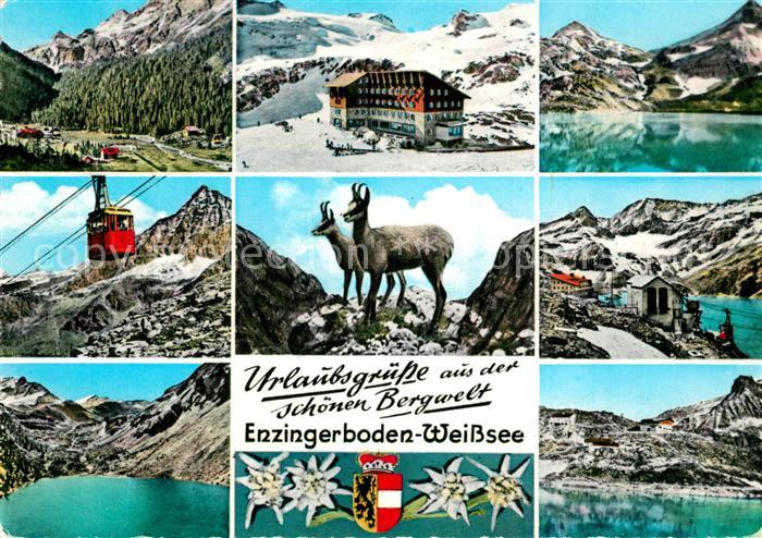 Zell See Enzingerboden Weisssee Bergsee Berghaus Bergbahn Gemsen Edelweis Gebirg