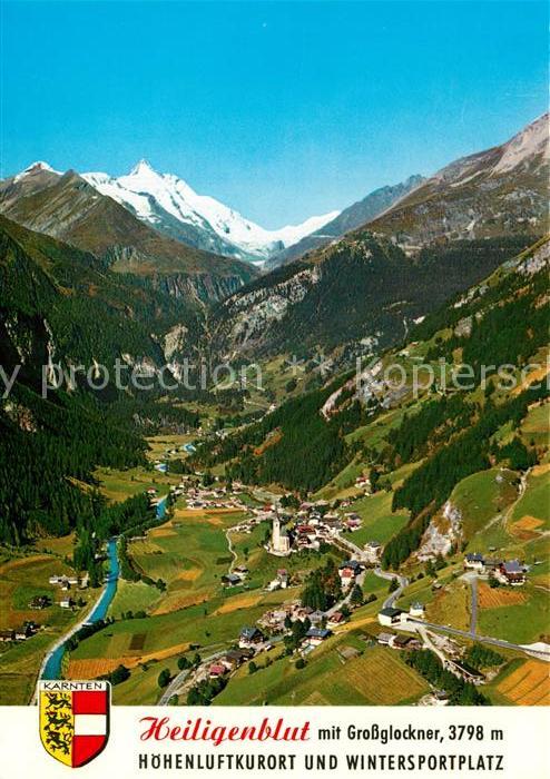 Heiligenblut Kaernten Panorama Grossglockner Hohe Tauern Fliegeraufnahme