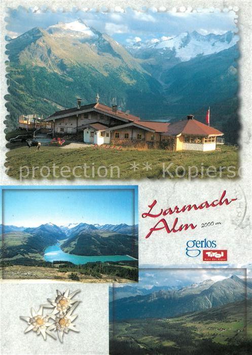 Gerlos Larmach Alm Zillertaler Alpen See Alpenpanorama