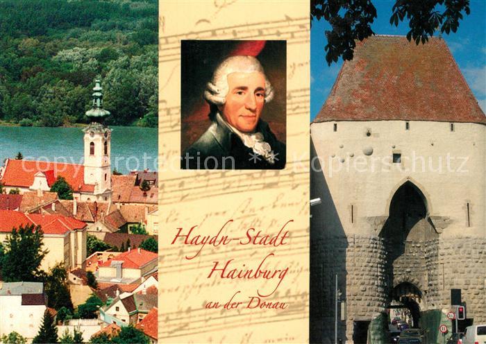 Hainburg Donau Stadtpfarrkirche Donau Au Wienertor Portrait Haydn Komponist