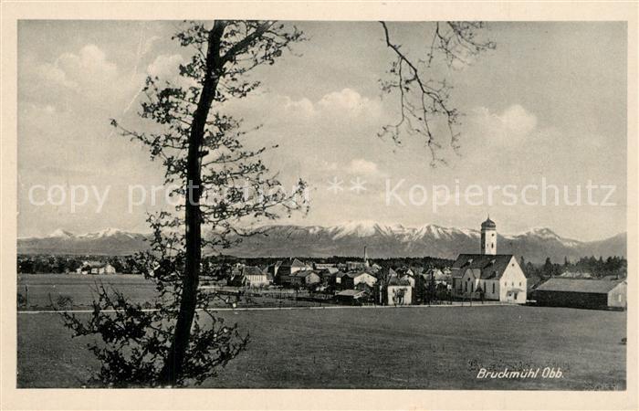 Bruckmuehl Inn Panorama Kirche