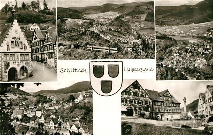 Schiltach Panorama Brunnen