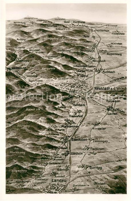 Landau Pfalz Panoramakarte