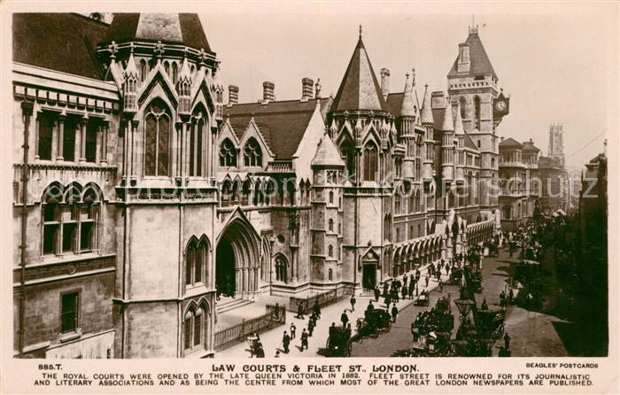 London Law courts Fleet Street