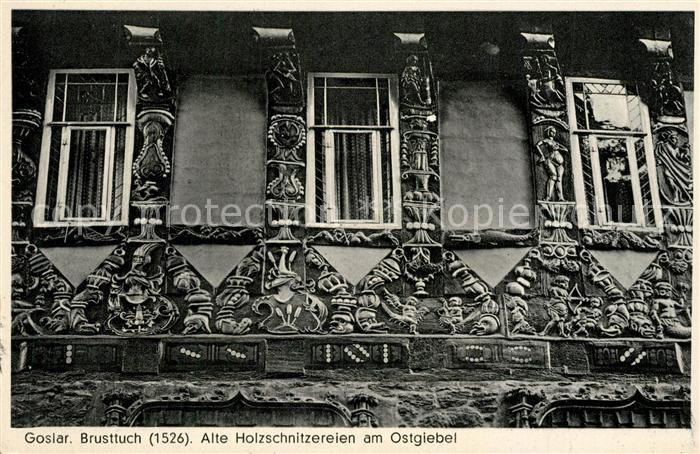 Goslar Brusttuch Alte Holzschnitzereien Ostgiebel