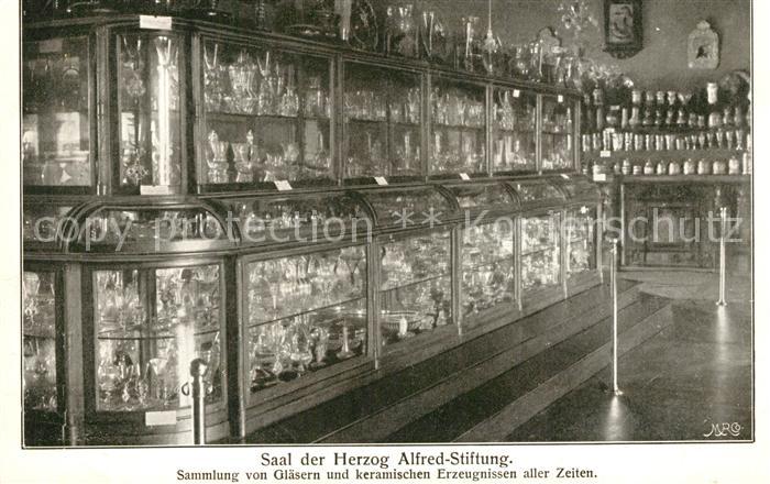 Coburg Saal Herzog Alfred Stiftung Sammlung Glaeser Keramik