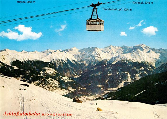 Bad Hofgastein Schlossalmbahn Winter Seilbahn Kleine Scharte