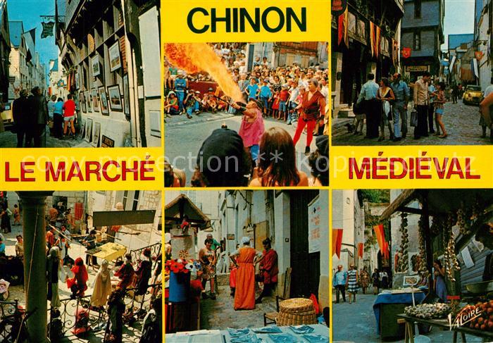 Chinon Indre et Loire En Touraine Marche Medieval